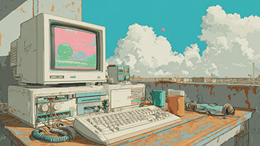 Artistic illustration of digital advertising